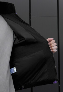 Фото - Меховая куртка с ярким принтом Staff swey smile - Men box