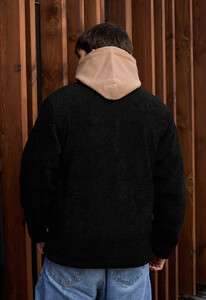 Фото - Однотонна хутряна куртка Staff zelm black - Men box