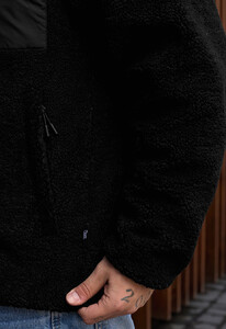 Фото - Однотонна хутряна куртка Staff zelm black - Men box