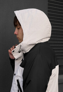 Фото - Чоловіча куртка демісезонна Staff tul light gray melange & black - Men box