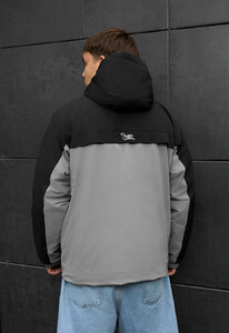 Фото - Черно-серая демисезонная куртка Staff skay gray & black - Men box