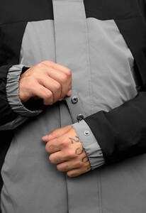 Фото - Черно-серая демисезонная куртка Staff skay gray & black - Men box