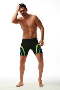 Фото - Подовжені плавки боксери AQUX. Колір: чорний - Men box