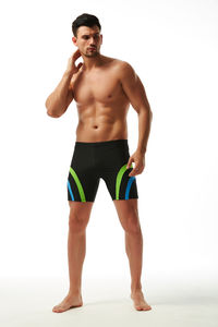 Фото - Подовжені плавки боксери AQUX. Колір: чорний - Men box