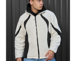 Фото - Меховая куртка для парней Staff nuro black & white - Men box