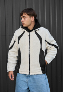 Фото - Хутряна куртка для хлопців Staff nuro black & white - Men box