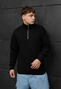 Фото - Чорний оверсайз светр Staff 91 black oversize - Men box