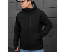Фото - Універсальна куртка на осінь Staff soft shell lokk black - Men box