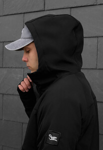 Фото - Універсальна куртка на осінь Staff soft shell lokk black - Men box