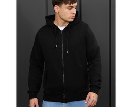Фото - Черное мужское худи на замке Staff se black zip - Men box