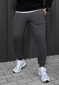 Фото - Спортивки темно-сірого кольору Staff wol dark gray - Men box