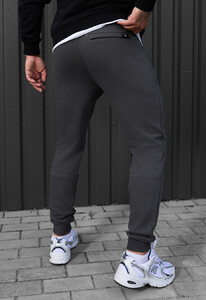 Фото - Спортивки темно-сірого кольору Staff wol dark gray - Men box