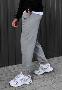 Фото - Брендовані спортивні штани Staff logo light gray - Men box