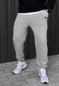 Фото - Спортивні штани для хлопців Staff logo gray melange - Men box