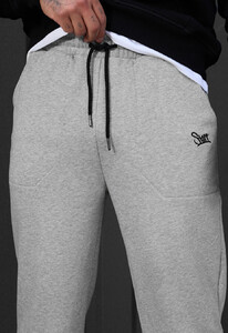 Фото - Спортивні штани для хлопців Staff logo gray melange - Men box