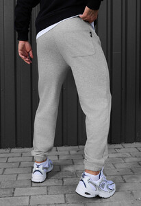 Фото - Спортивні штани для хлопців Staff logo gray melange - Men box