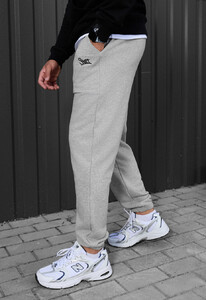 Фото - Спортивні штани для хлопців Staff logo gray melange - Men box
