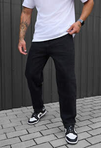 Фото - Мужские мом джинсы Staff 923 black regular mom - Men box