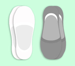 Фото - Набір коротких слідків від SOX (2 пари: білі + сірі) - Men box