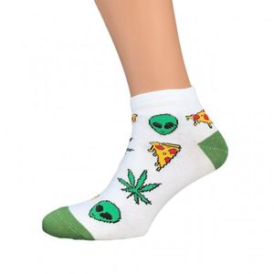 Фото - Короткие носки от Sunny Focks Alien Pizza Weed - Men box