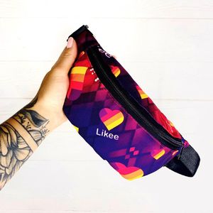 Фото - Текстильная бананка разноцветная с принтом Likee - Men box