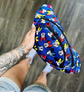 Фото - Бананка текстильна з принтом Mickey Mouse. Колір: синій - Men box