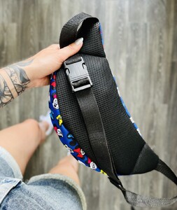 Фото - Бананка текстильна з принтом Mickey Mouse. Колір: синій - Men box