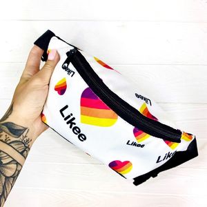 Фото - Бананка из прочного материала белого цвета Likee - Men box