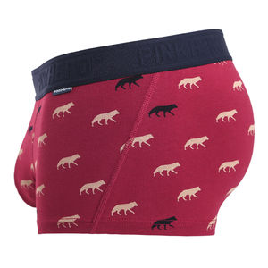Фото - Удобные мужские боксеры Pink Hero красные с волками - Men box