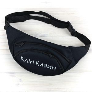Фото - Стильна бананка чорного кольору "КлінКляін" - Men box