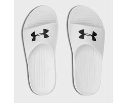 Фото - Пляжные унисекс шлепки Under Armour UA CORE PTH SL белого цвета - Men box