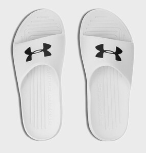 Фото - Пляжные унисекс шлепки Under Armour UA CORE PTH SL белого цвета - Men box