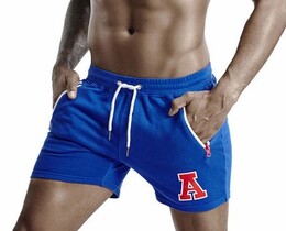 Фото - Мужские шорты для спорта от бренда Tauwell синего цвета - Men box