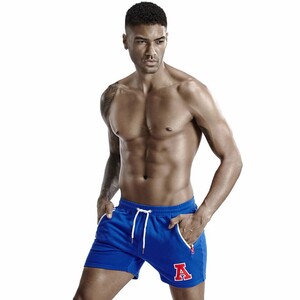 Фото - Мужские шорты для спорта от бренда Tauwell синего цвета - Men box
