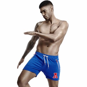 Фото - Мужские шорты для спорта от бренда Tauwell синего цвета - Men box