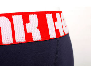 Фото - Темно-синие боксеры с красной резинкой Pink Hero - Men box