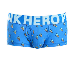 Фото - Барвисті боксери Pink Hero з морозивом. Колір: голубий - Men box