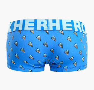 Фото - Барвисті боксери Pink Hero з морозивом. Колір: голубий - Men box