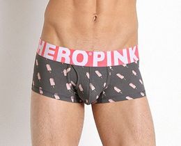 Фото - Боксери чоловічі Pink Hero сірі "Морозиво на паличці" - Men box