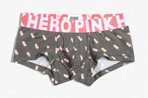 Фото - Боксери чоловічі Pink Hero сірі "Морозиво на паличці" - Men box
