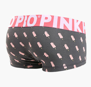Фото - Боксери чоловічі Pink Hero сірі "Морозиво на паличці" - Men box