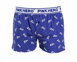Фото - Сімейні чоловічі труси Pink Hero сині з принтом Zzz - Men box