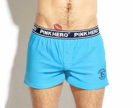Фото - Труси-сімейки Pink Hero блакитні з темно-синьою гумкою - Men box