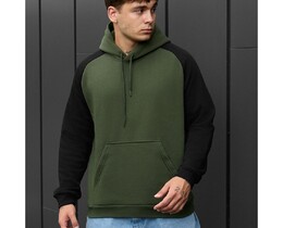 Фото - Оверсайз худи на флисе Staff khaki & black oversize fleece - Men box