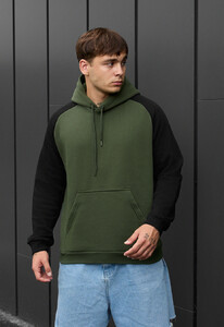 Фото - Оверсайз худі на флісі Staff khaki & black oversize fleece - Men box