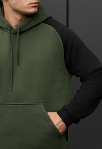 Фото - Оверсайз худі на флісі Staff khaki & black oversize fleece - Men box