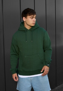 Фото - Утепленное мужское худи Staff green basic fleece - Men box