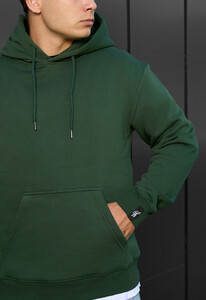Фото - Утепленное мужское худи Staff green basic fleece - Men box
