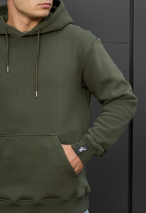 Фото - Універсальне худі на флісі Staff khaki basic fleece - Men box