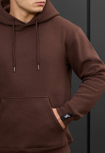 Фото - Мужское худи коричневого цвета Staff brown basic fleece - Men box